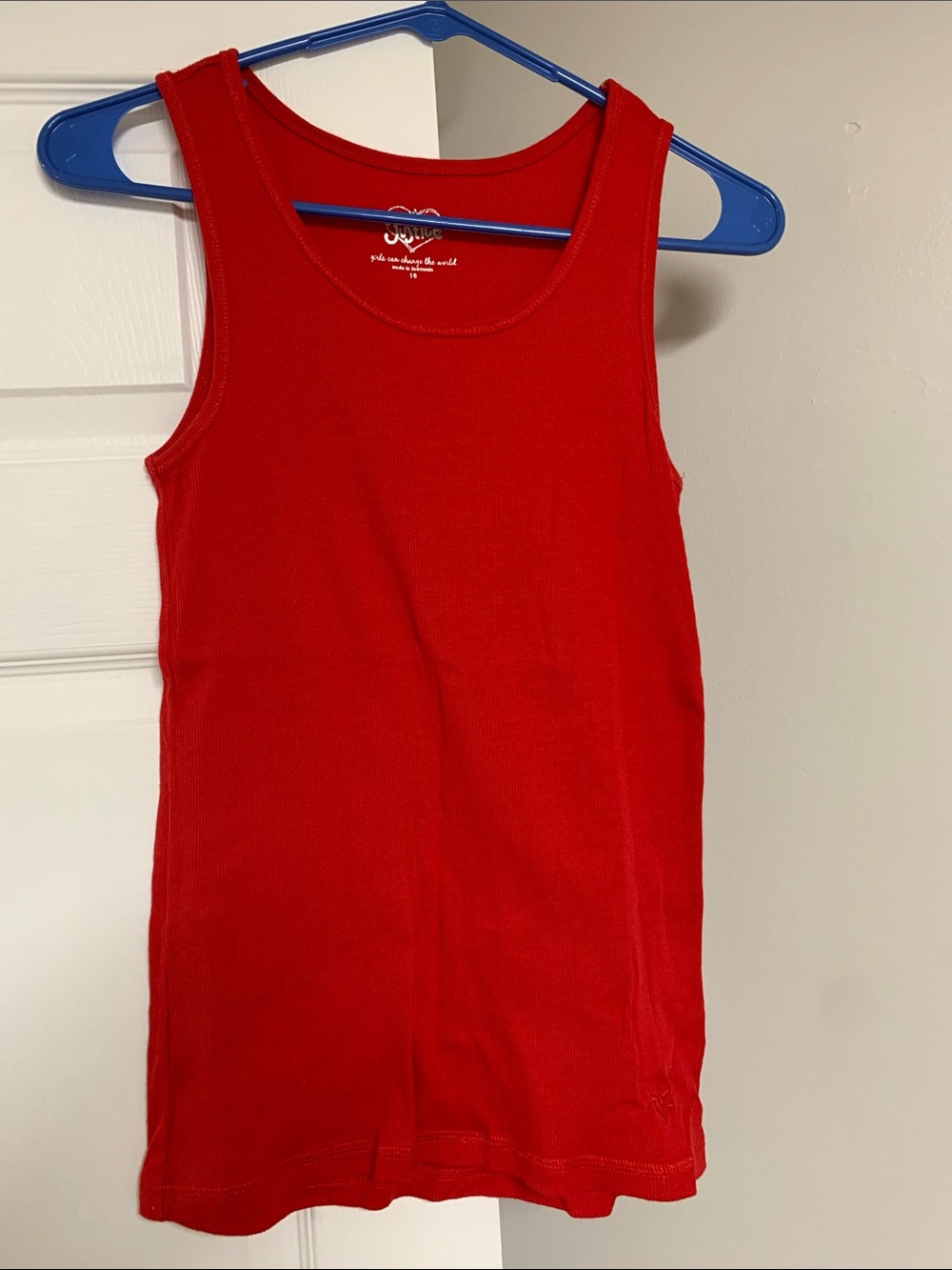 Justice Bright Red Girls Tank Top